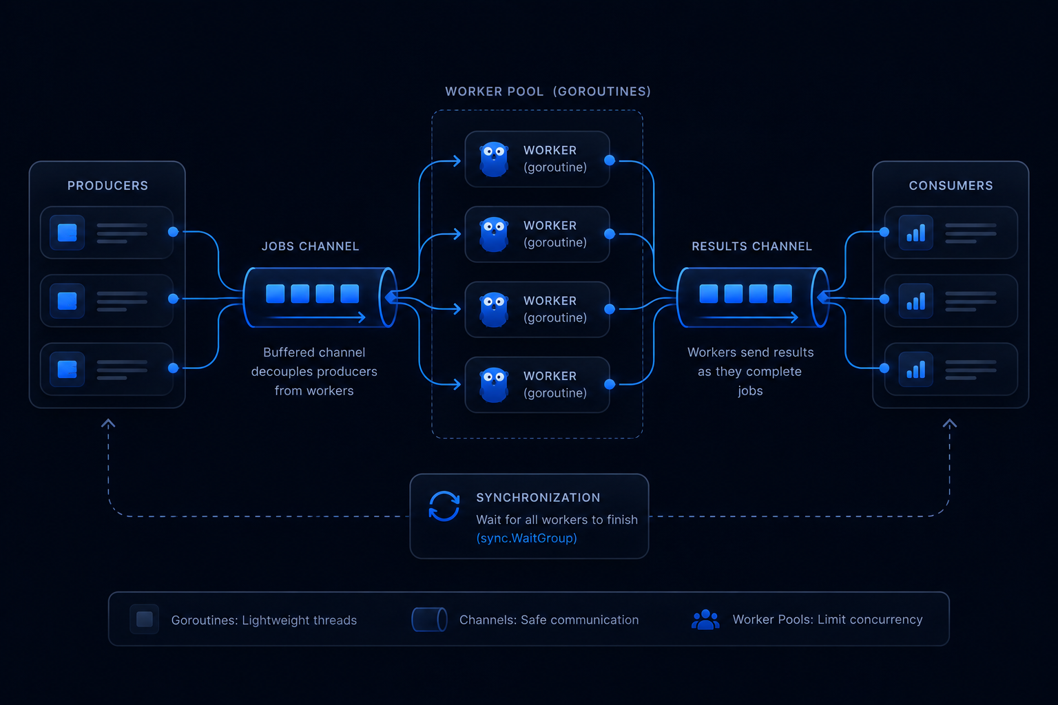 Concurrency in Go: Goroutines, Channels, and Worker Pools